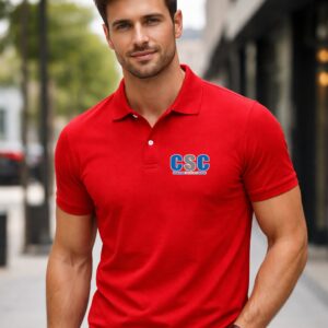 CSC Printed Polo T-Shirt for Men | Premium Cotton Polo | Stylish Collar T-Shirt | Casual & Office Wear | Hoffbuddy