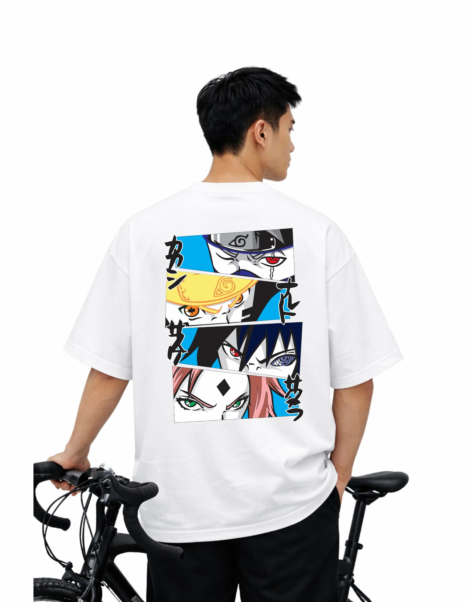 Super Hero Eye Printed Oversized T-Shirt 180 GSM Cotton | Drop Shoulder Graphic Tee for Men | Hoffbuddy