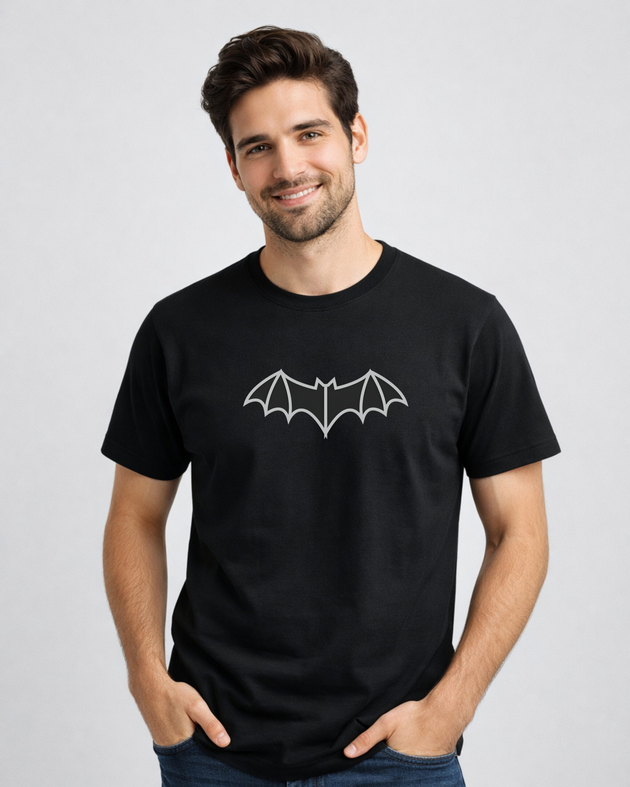 Men’s Batman 100% Pure Cotton T-Shirt | Round Neck Regular Fit | Premium Soft Breathable Casual Wear Graphic Tee
