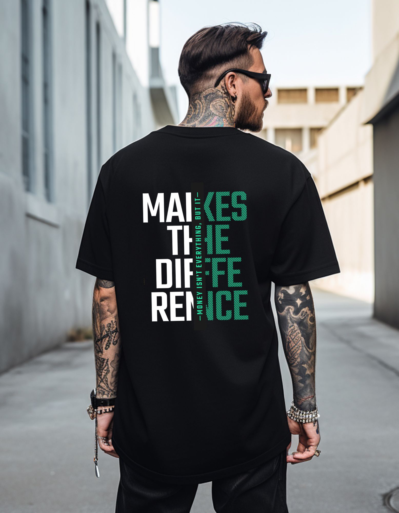 Music Printed Oversized Drop Shoulder T-Shirt | 180 GSM Bio Wash Cotton | Trendy Streetwear