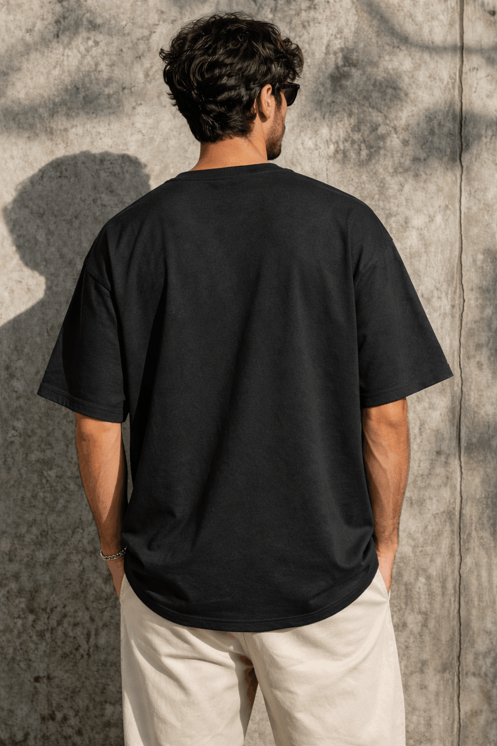 Carera Fabric 220 GSM Solid Color Oversized T-Shirt for Men & Women | Premium Heavyweight Combed Cotton | Drop Shoulder Streetwear